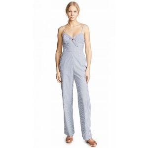 WAYF tie front jumpsuit